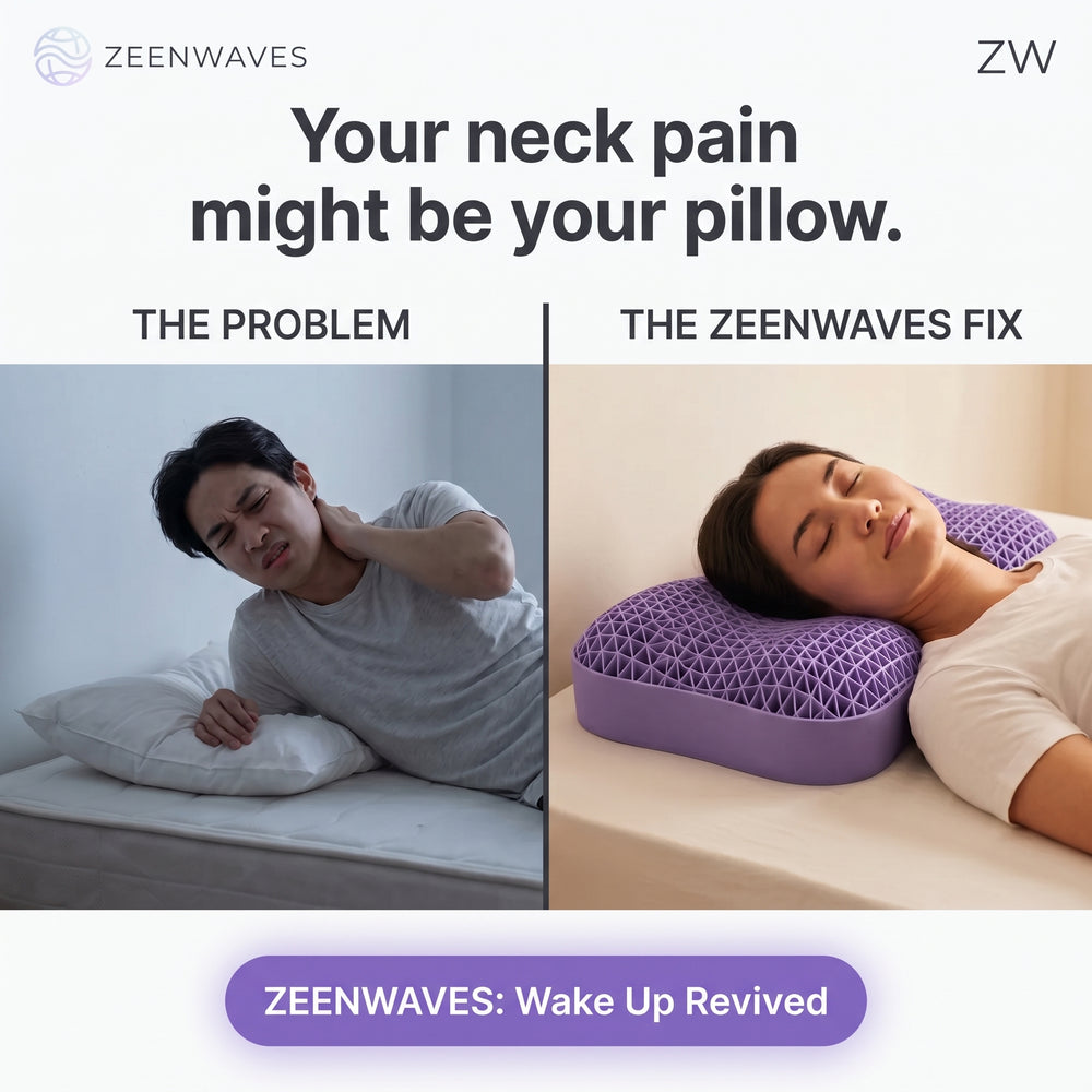 Zeenwaves Cervical Pillow — Breathable Honeycomb Support